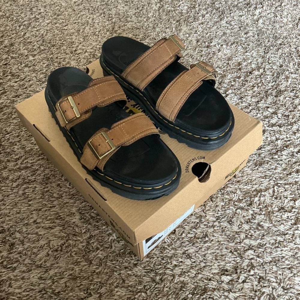 Dr. Martens Brown and Black Sandals